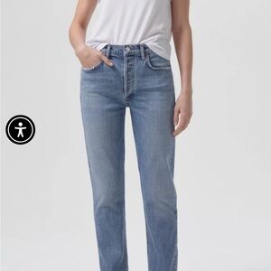 Agolde Light Blue Straight Leg Jeans